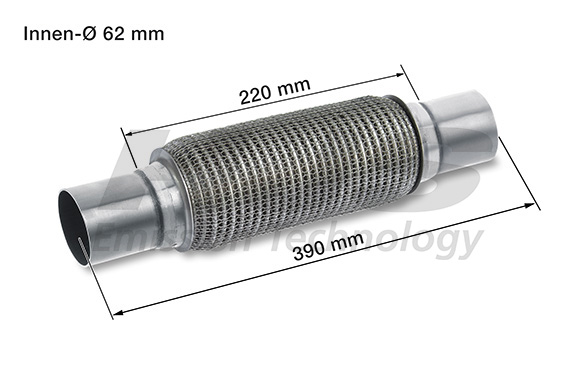 VEGAZ Flexrohr, Abgasanlage Universal beidseitig Ø60mm 60mm UFR-788 Image