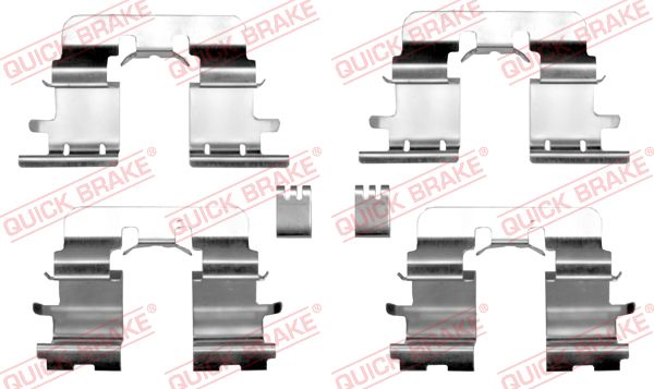 QUICK BRAKE Zubehörsatz, Scheibenbremsbelag hinten rechts links für TOYOTA 109-1290 Image