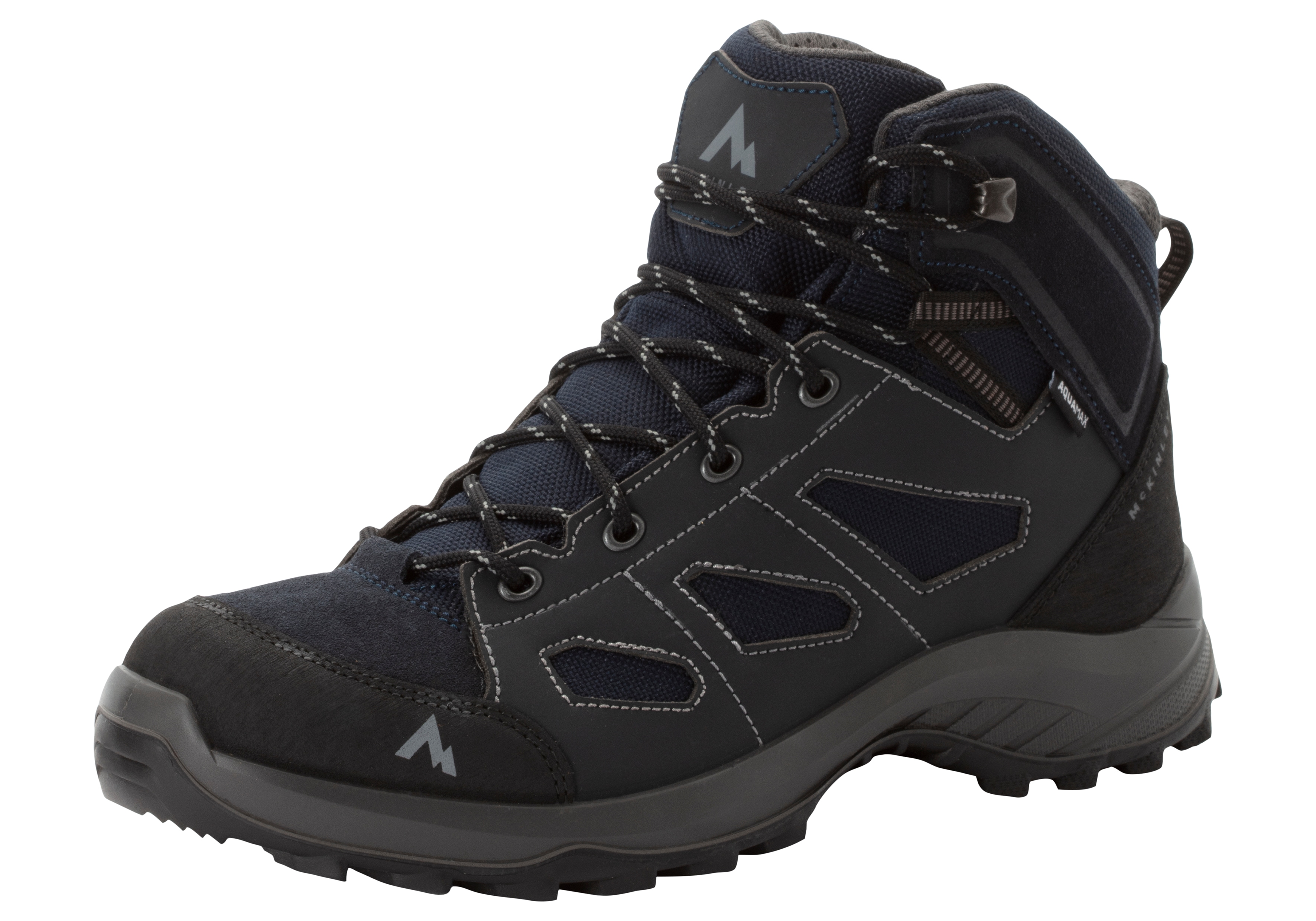Wanderschuh MCKINLEY "Discover IV", Herren, Gr. 48, schwarz (navy schwarz, navy schwarz, anthrazit), Schuhe Wanderschuh, wasserdicht