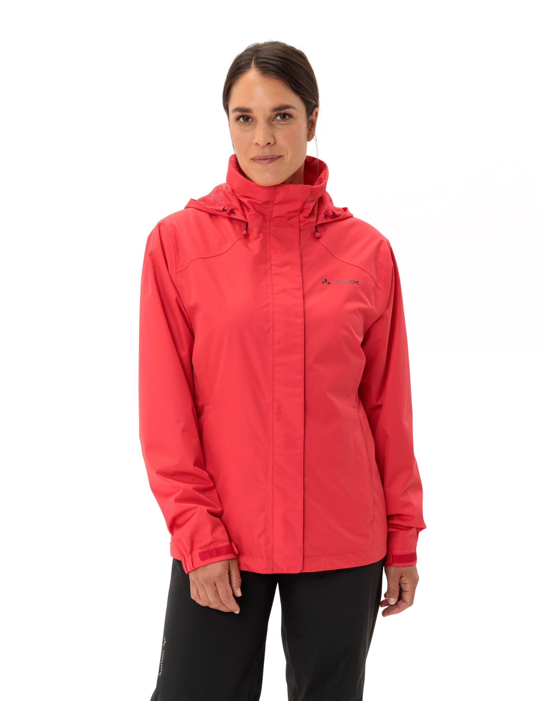 Fahrradjacke VAUDE "WOMEN'S ESCAPE BIKE LIGHT JACKET", Gr. 50, flame uni, Obermaterial: 100% Polyester. Futter: 100% Polyacryl, normal, Jacken, Winddicht & Wasserdicht & Atmungsaktiv Image