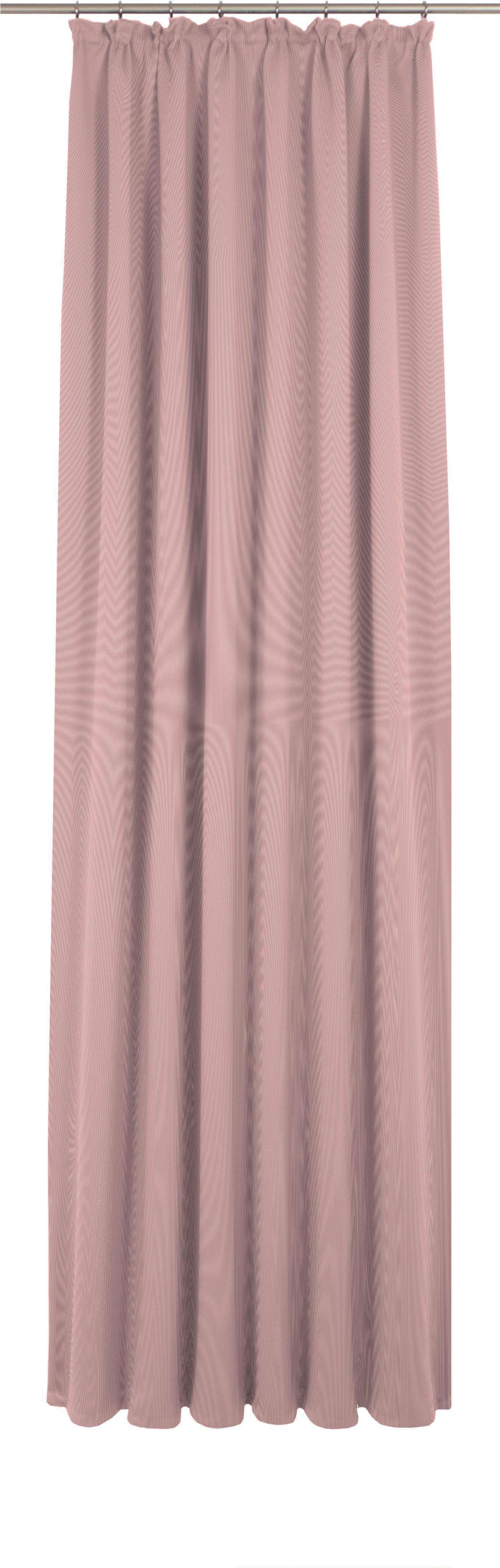 Vorhang ADAM "Uni Collection", rosa, B:142cm H:315cm, Jacquard, Baumwolle (Bio-Baumwolle), Gardinen, aus 100% Bio-Baumwolle Image