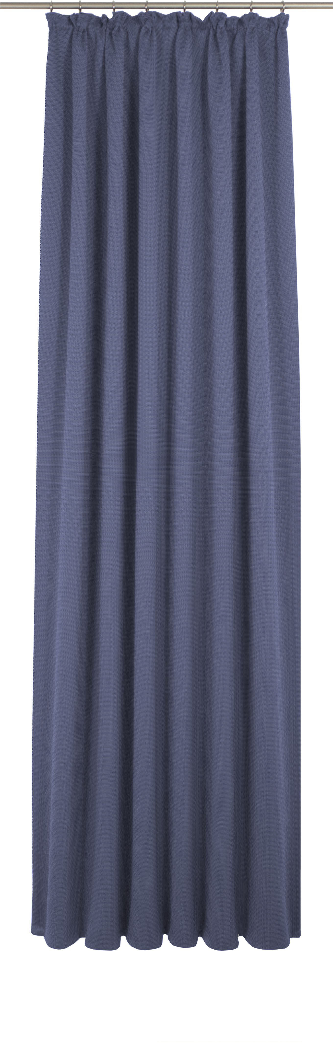 Vorhang ADAM "Uni Collection", blau (royalblau), B:142cm H:325cm, Jacquard, Baumwolle (Bio-Baumwolle), Gardinen, aus 100% Bio-Baumwolle Image