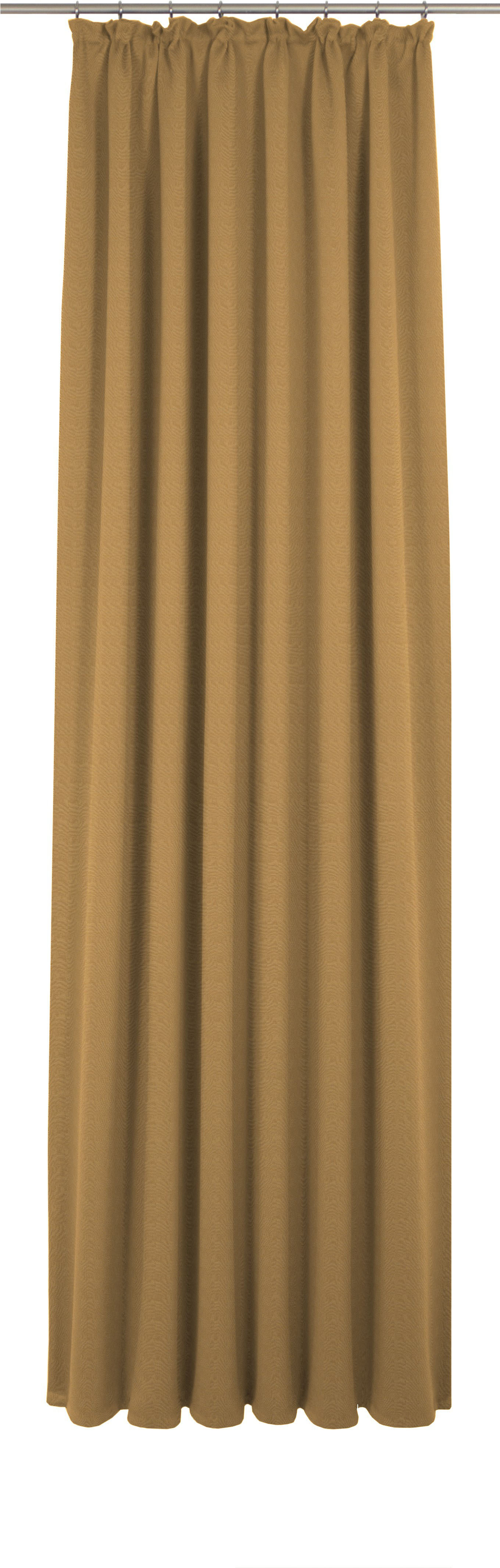 Vorhang ADAM "Uni Collection", gelb (curry), B:142cm H:275cm, Jacquard, Baumwolle (Bio-Baumwolle), Gardinen, aus 100% Bio-Baumwolle Image