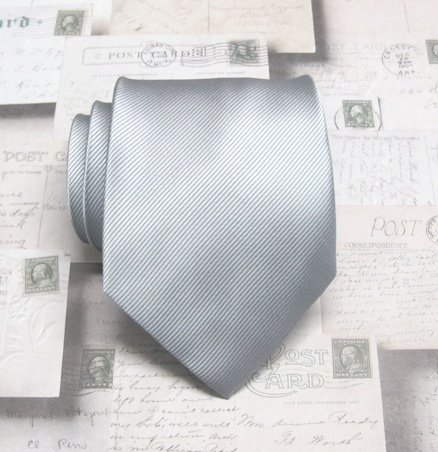 Herren Krawatten Krawatten Silber Grau Streifen Seiden Krawatte Mit Passenden Einstecktuch Option