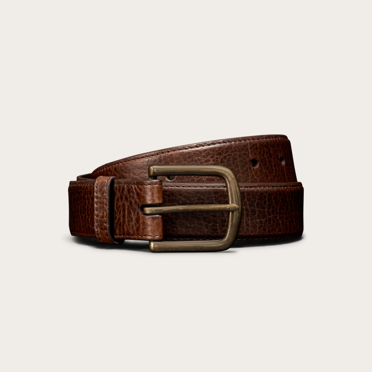 Tecovas Men's Bison Belt, Tobacco, Size 34