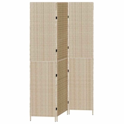 vidaXL Raumteiler Beige 146 x 200 cm Poly-Rattan Image