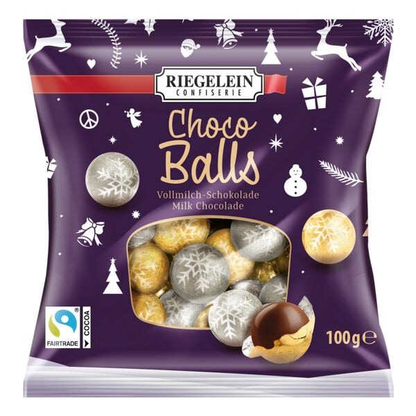 Riegelein Confiserie Weihnachtskugeln »Choco Balls« 100g Image