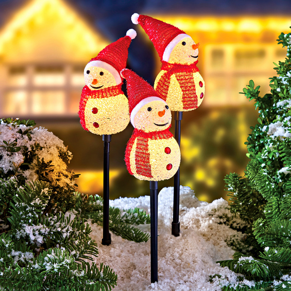 Gartenstecker "Schneemann-Trio" 3-tlg. Gainsborough Image