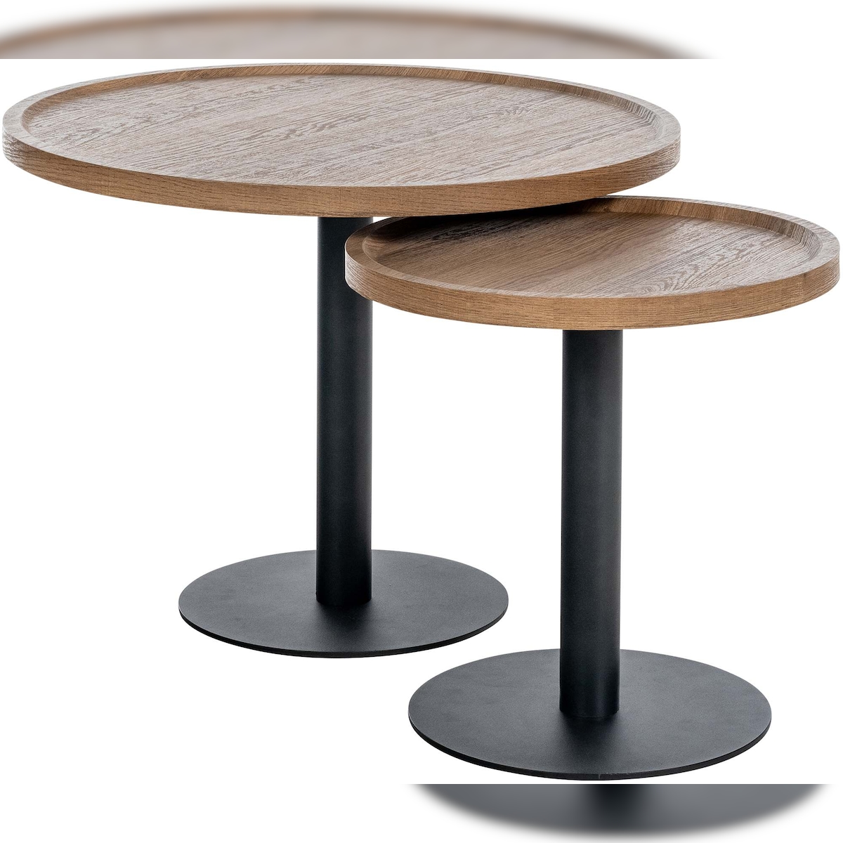 CLP 2er Set Beistelltische Aspen braun Image