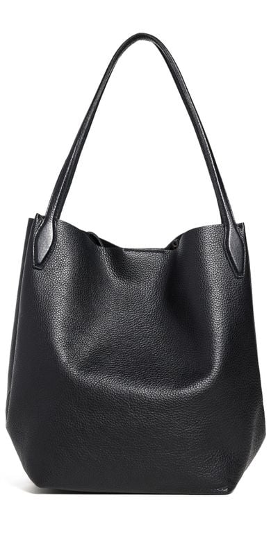 Soft Grain Large Shopper Tote - Black - Madewell Totes