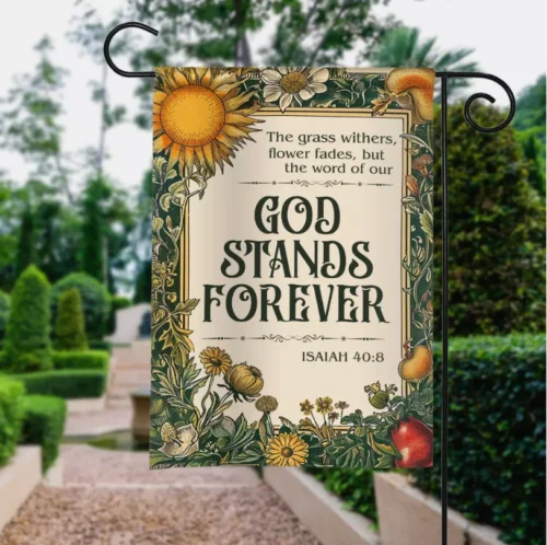 Scripture Garden Flag, Bible Garden Flag, Bible Verse Garden Flag,Christian Flag