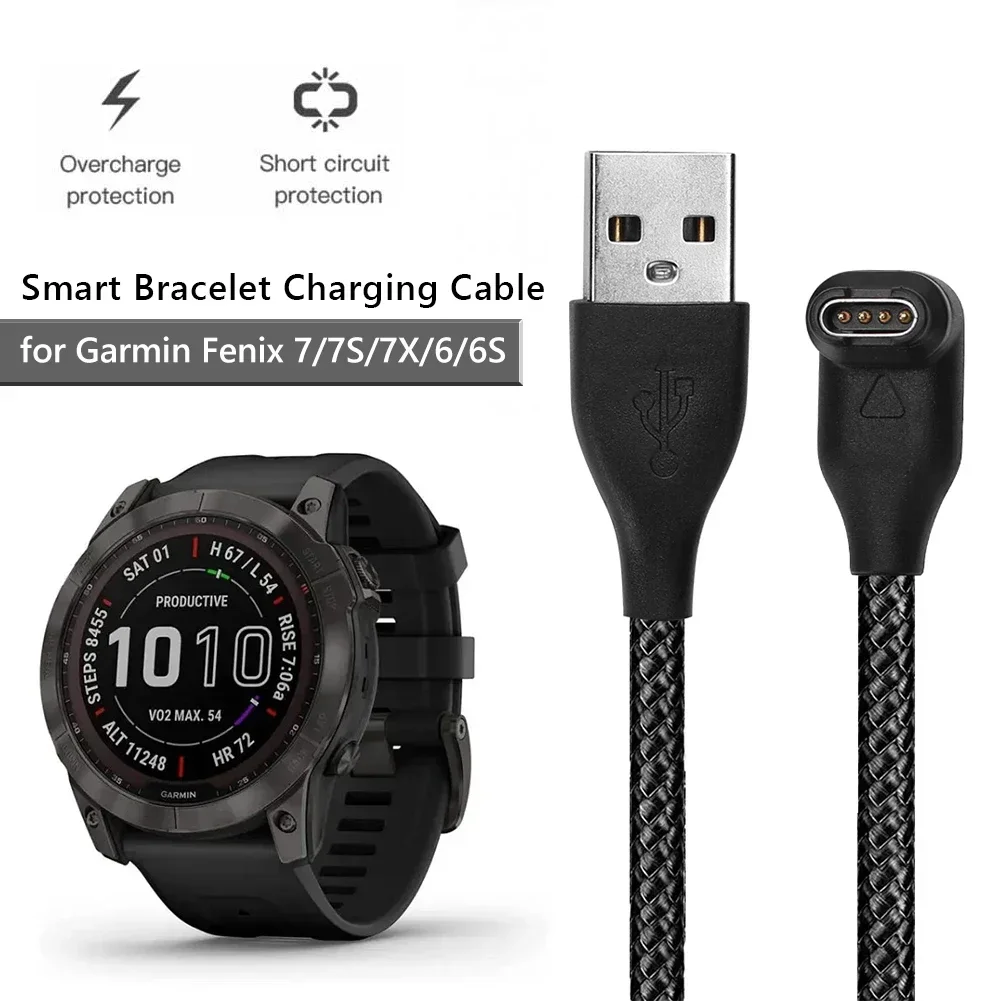 Neue Für Garmin Fenix 7 7S 7X 6 6S 6X 5 5X 5S Vivoactive 3 Forerunner 945 935 245 Instinct 2 USB Ladekabel Datenkabel Ladegerät Image