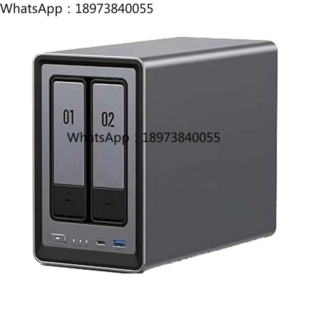 UGREEN NAS DXP2800 NAS de bureau à 2 baies, processeur quad-core N100, 8 Go de RAM DDR5, 2,5 Go de 2,5 Go de carte, 2 emplacements M.2 NVMe, 4K, (sans disque)