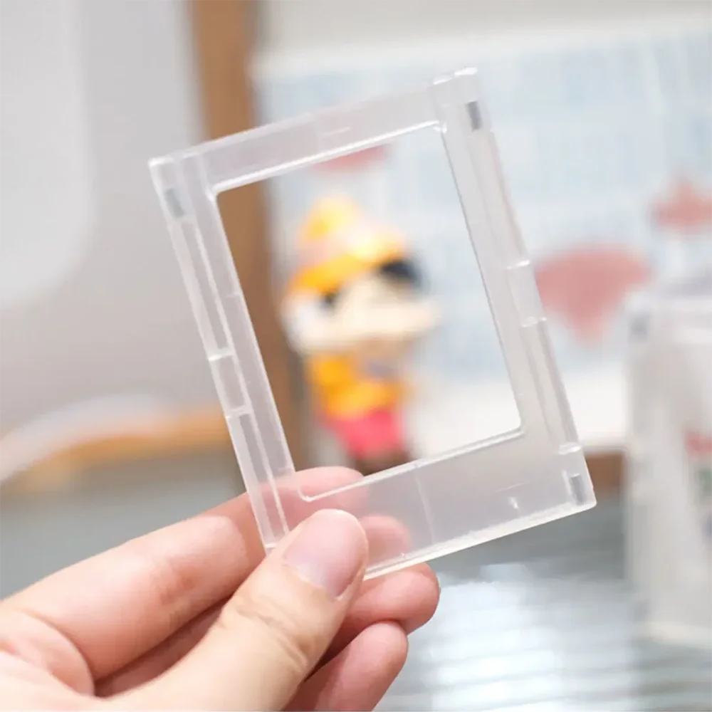 Minimalistischer 3-Zoll-Polaroid-Fotorahmen mit magnetischem, transparentem Acryl-Fotokartendisplay, geeignet für die Desktop-Display Image