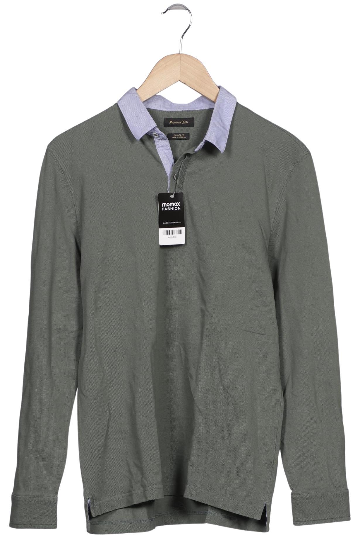 Massimo Dutti Herren Poloshirt, Gr. 52, grün, Baumwolle Image