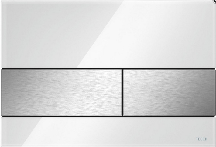 TECEsquare WC-Betätigungsplatte f. 2-Mengentechn. Gl we T. ES gebürstet Image
