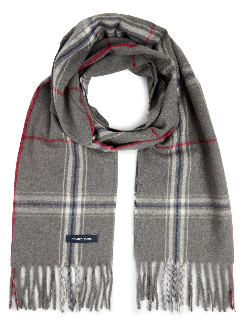 Andrew James Schal Herren grau, ONE SIZE Image