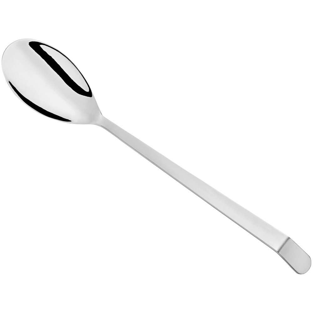 "APS Germany by World Tableware Banquet 13 7/8"" 18/10 Stainless Steel Extra Heavy Weight Solid Serving Spoon"