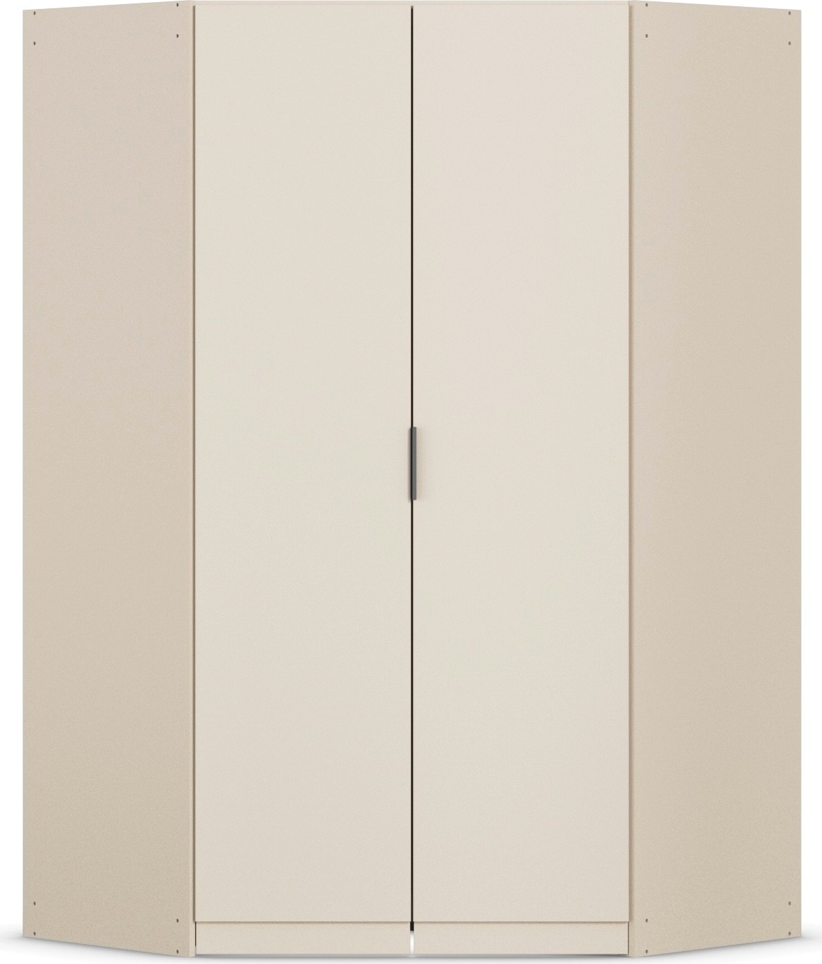 Kleiderschrank RAUCH "Eckschrank Schrank Ankleidezimmer Schlafzimmer Garderobe LAGOA", beige (champagner), B:117cm H:197cm T:117cm, Holzwerkstoff, Schränke, voll ausgestattet viel Stauraum, optional mit Aufsatz MADE IN GERMANY Image