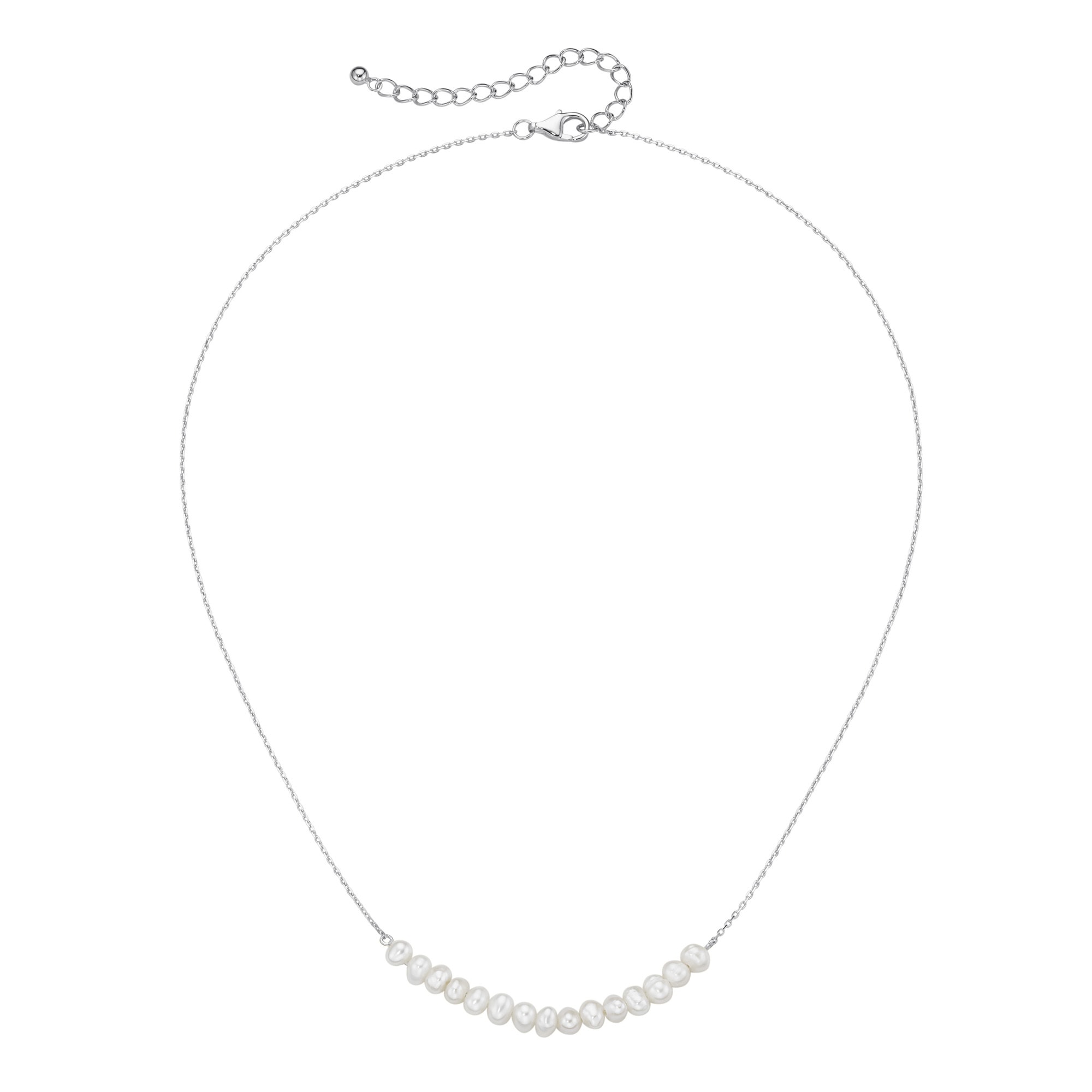 Collier SMART JEWEL "mit Süßwasser-Perlen, Silber 925", silber, Halsketten, Damen, 45cm, Silber 925 (Sterlingsilber) Image
