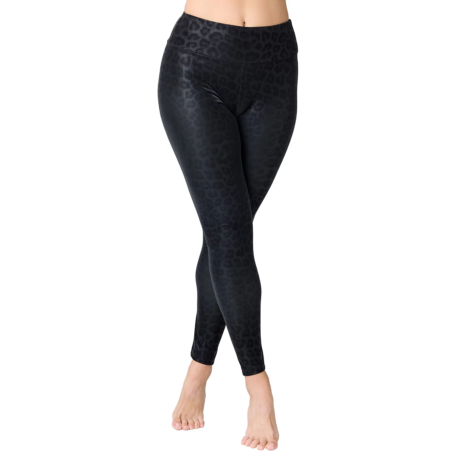 Leggings "léopard", noir