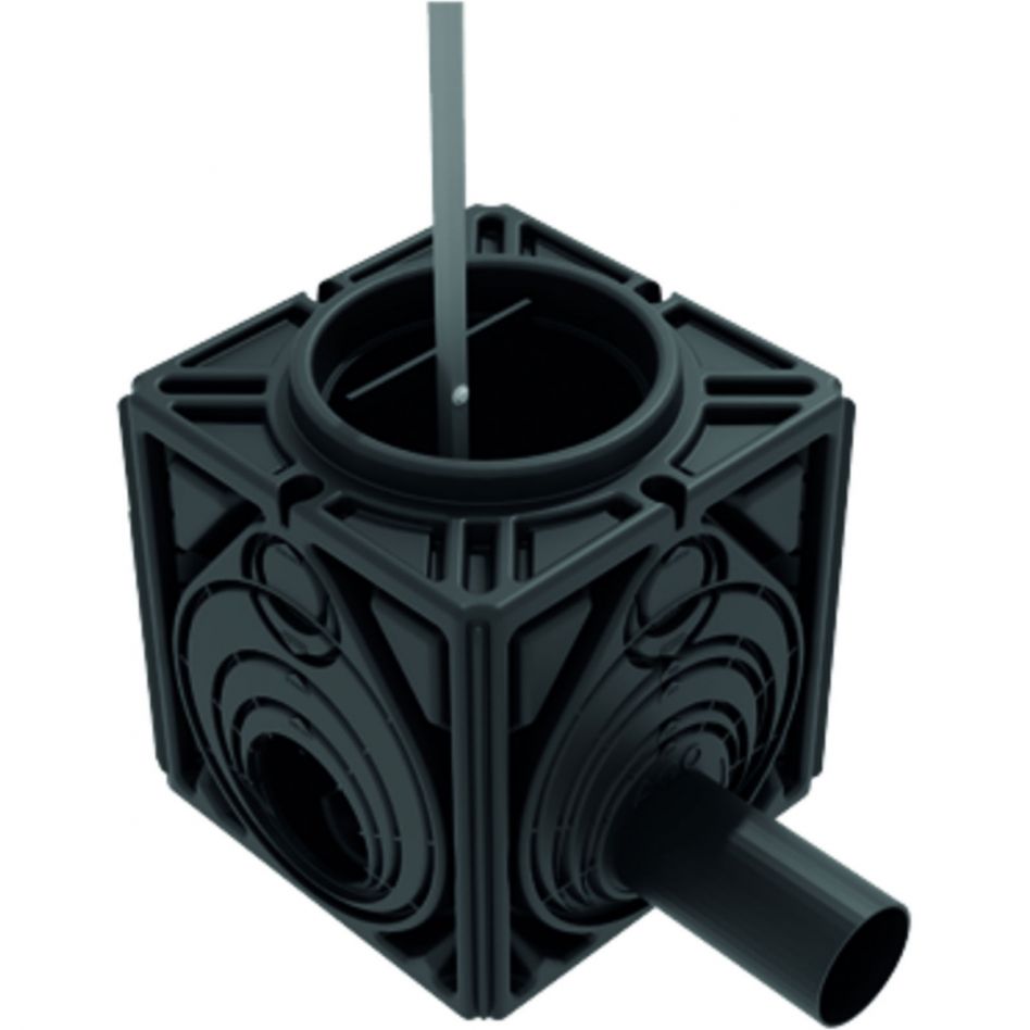 ACO Stormbrixx Blockrigole HD600 Inspektions- und Spülschacht mit integrierter Drossel, DN/OD 110 Image