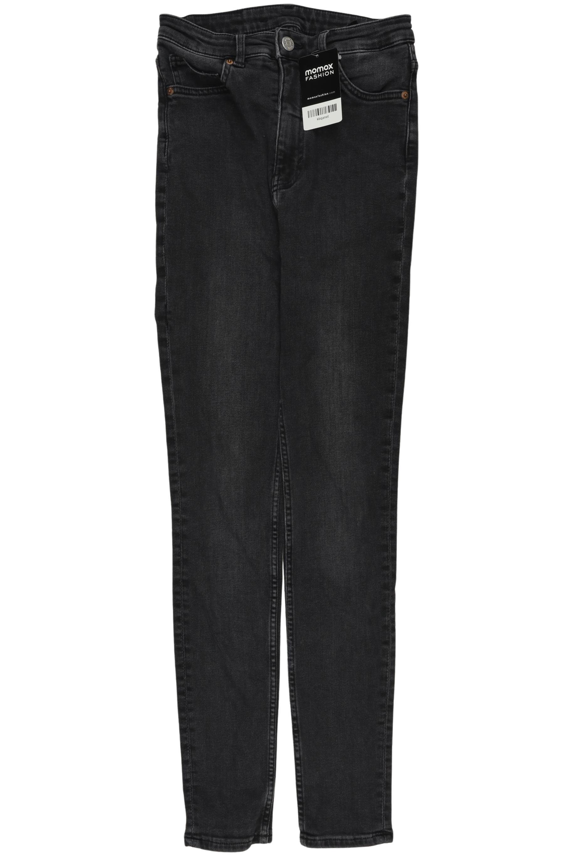 Monki Damen Jeans, Gr. 27, grau, Elasthan, Baumwolle, Synthetik Image
