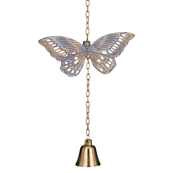 Regal Art & Gift 20732 - Cast Garden Bell - Butterfly Lawn and Garden Hanging Bells