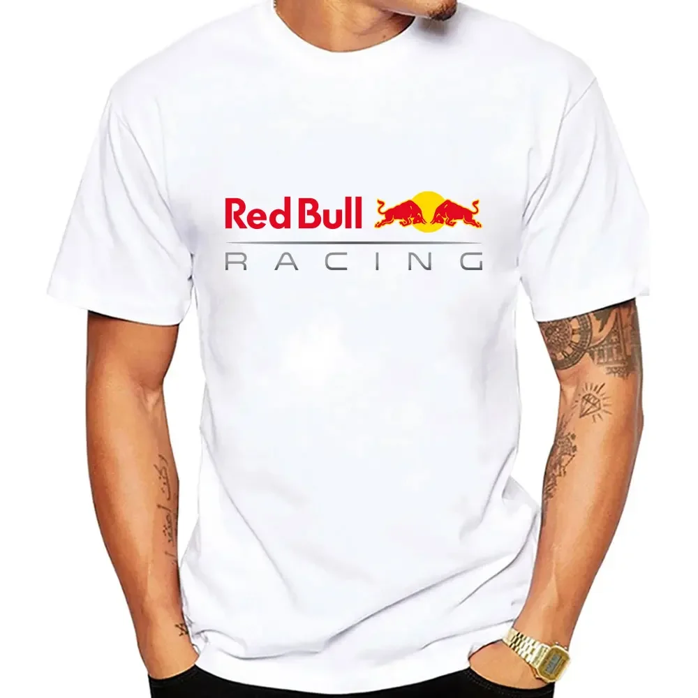 Red Bull Logo Racing Team hommes été T-shirt à manches courtes femmes t-shirts 100% coton mode Couple surdimensionné vêtements t-shirts hauts