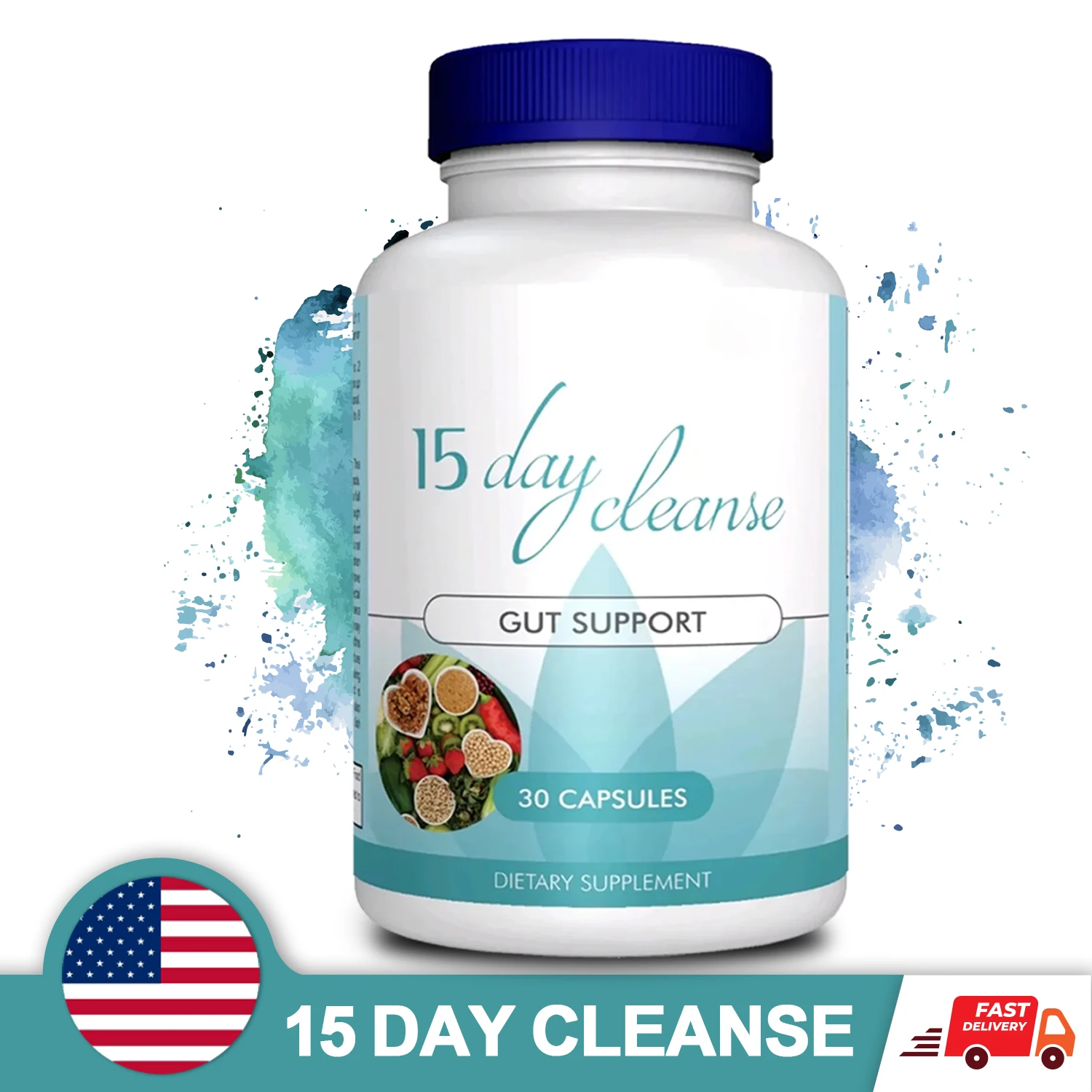 Bowel & Colon Support 15-day Cleanse and Detox, Relieve Bloating, Constipation and Promote Gut Health