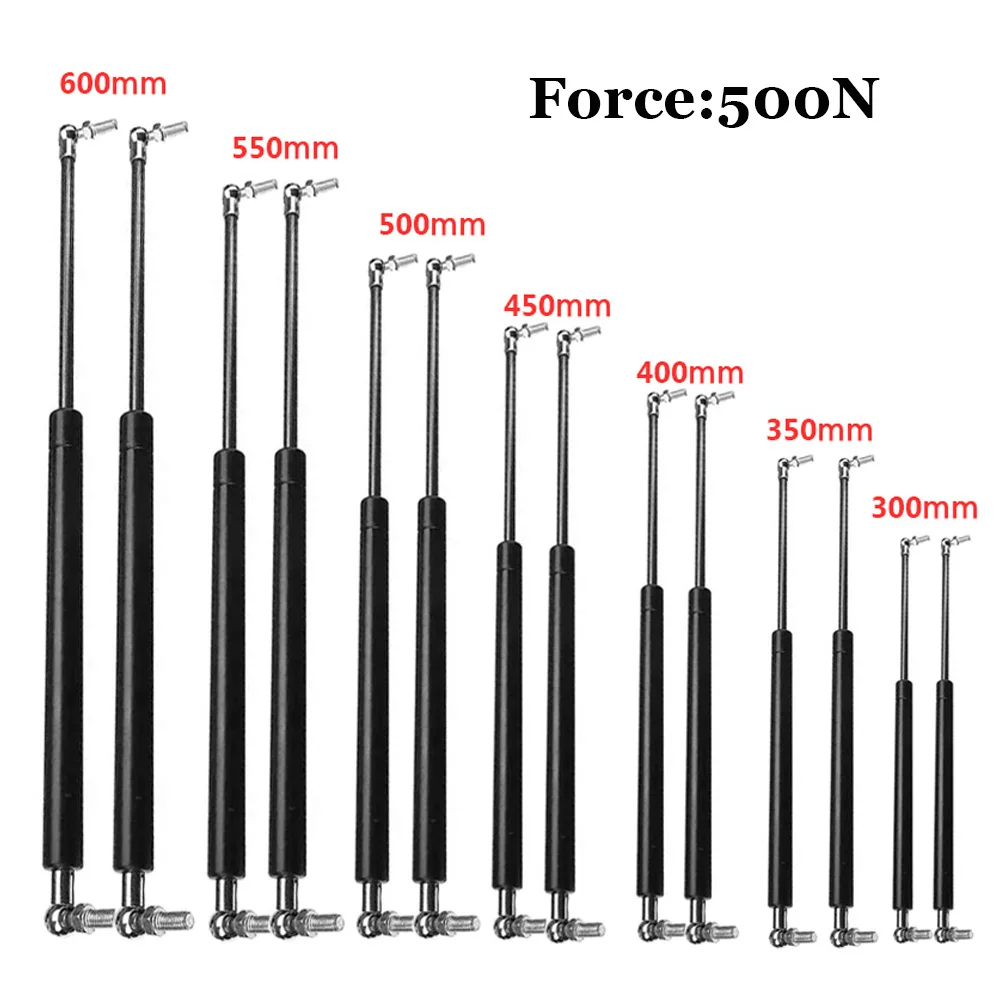 2 pz 500N 300-600mm Supporto di Sollevamento Universale Cofano Anteriore Cofano Tronco Posteriore Portellone Boot Ammortizzatore Ascensore Puntone barra di supporto Molla a Gas