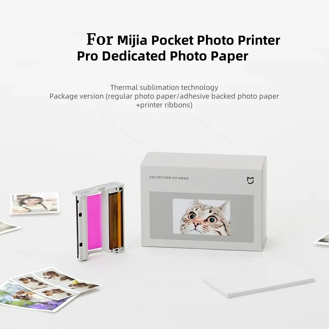 3-Zoll-Fotopapier für den Mijia Pocket Photo Printer Pro. Spezielles Fotopapier mit neuer Sublimationsdrucktechnologie. Image