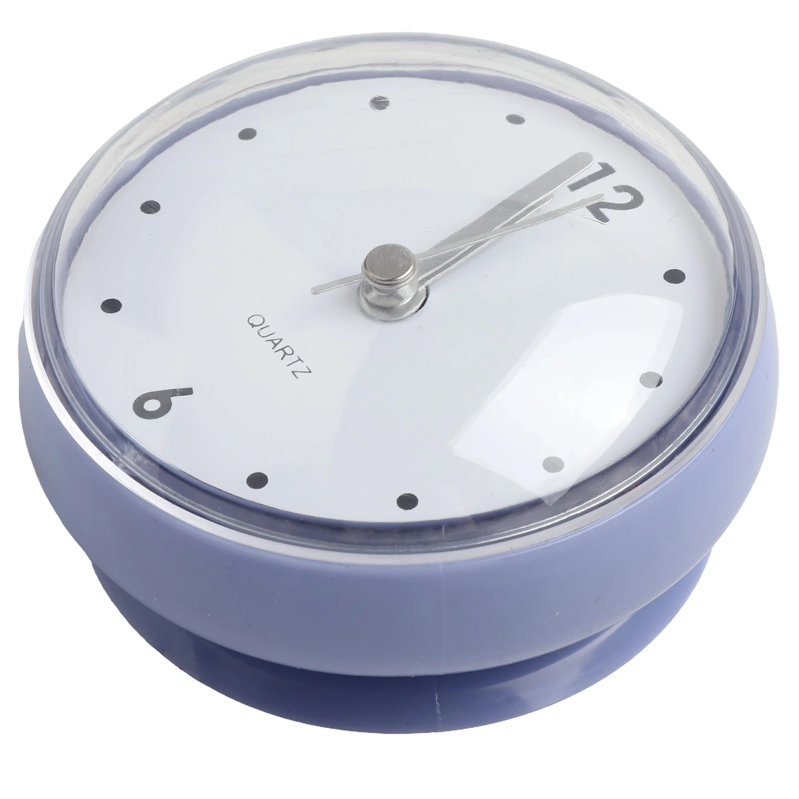 Saugnapf-Uhr, Wanduhr, Kunststoff, wasserdichte Wanduhr, Badezimmer-Wanduhr, rosa Kunststoff, wasserdicht, 1 Stück, 75 x 75 mm, beschlagfrei