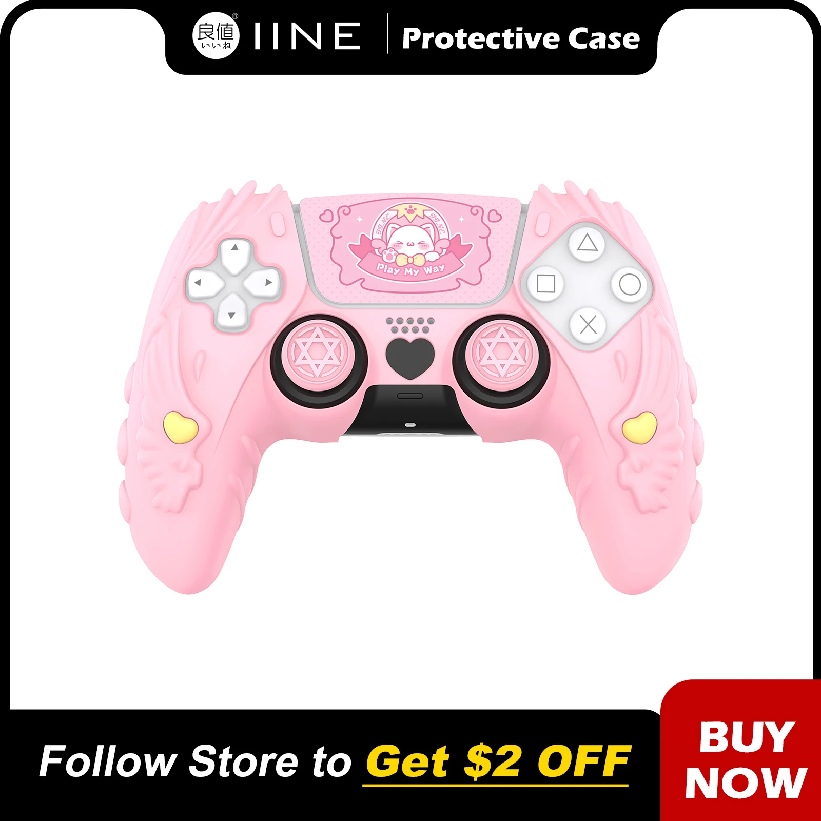 IINE Meow Pact Silikon-Schutzhülle für PS5-Controller Image