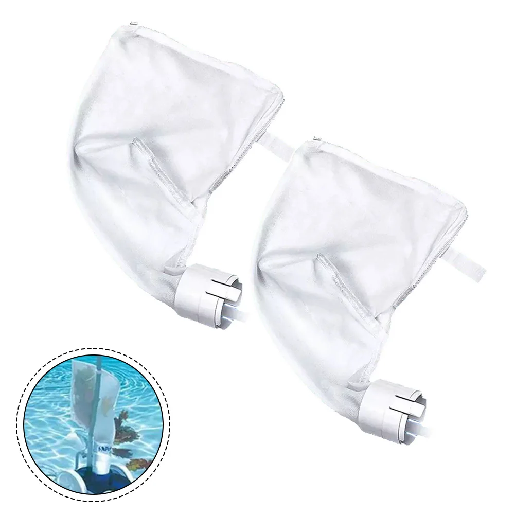2 Stück Filterbeutel für Polaris 360 380 Poolreiniger mit Reißverschluss, Allzweck-Filterbeutel, Gartenpool-Entfernung, Schmutz, Schmutz, Blätter Image