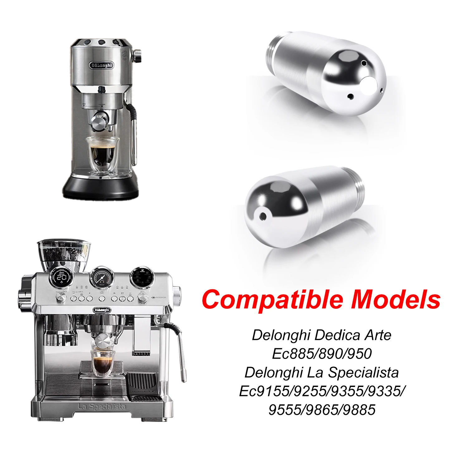 Kaffeemaschine Dampfdüse 1/3 Loch Dampfdüse Milchschaum Auslauf Dampfstab Spitze für Sage Delonghi La Specialista Espressomaschine