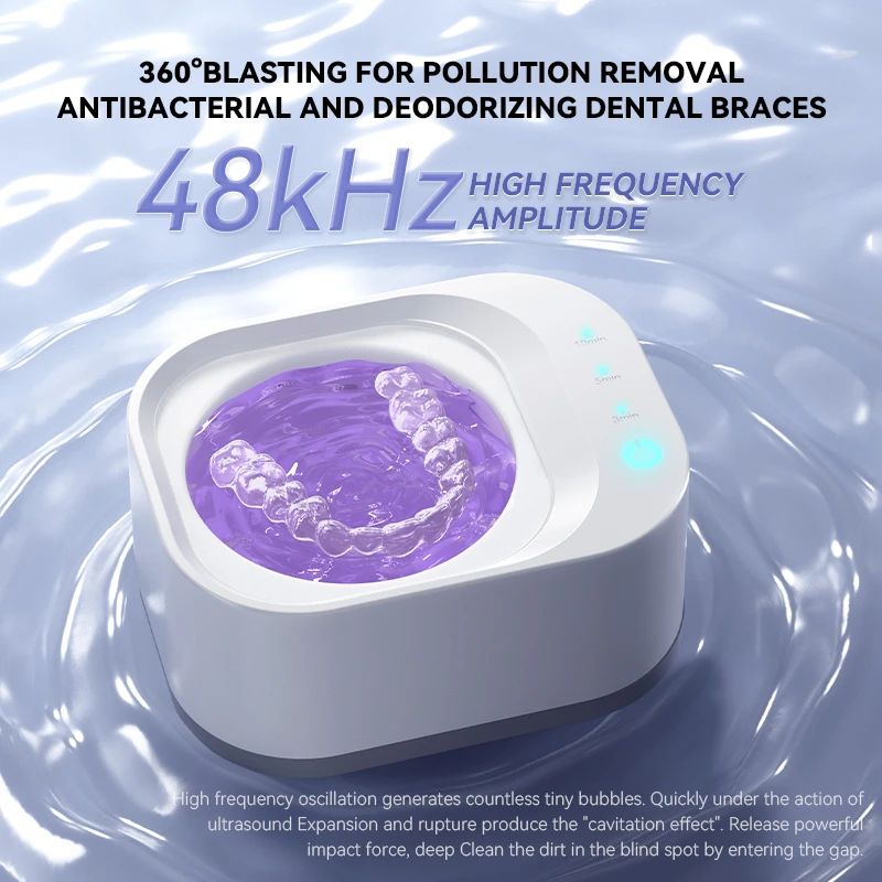 140 ml UV-Ultraschall-Reinigungsmaschine zum Reinigen von gefälschten Zahnspangen, Schmuck, Drei-Gang-Einstellung, Mini-Klein-Haushaltsgebrauch 2025 Image