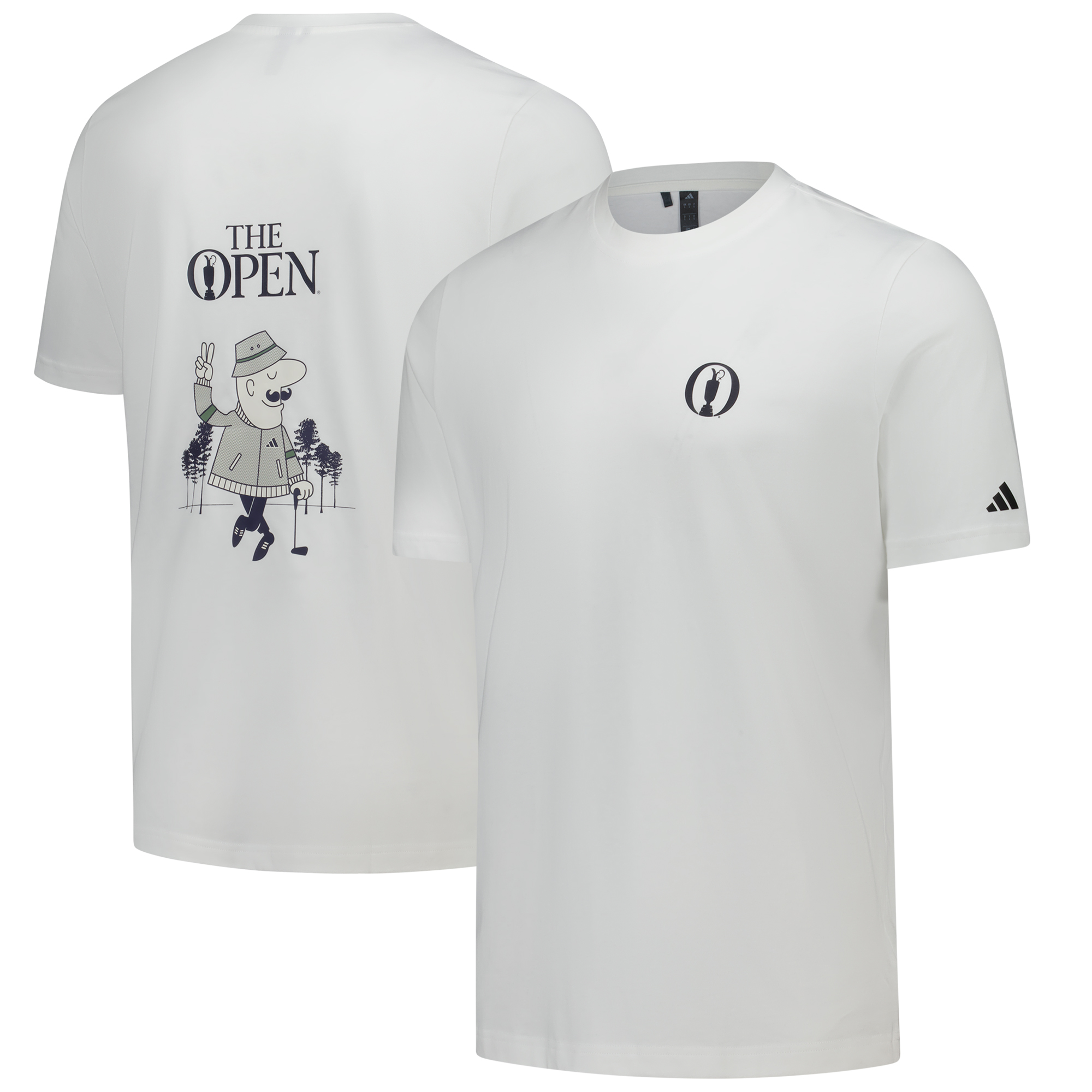 The Open adidas Grafikdruck T-Shirt - Weiß Image