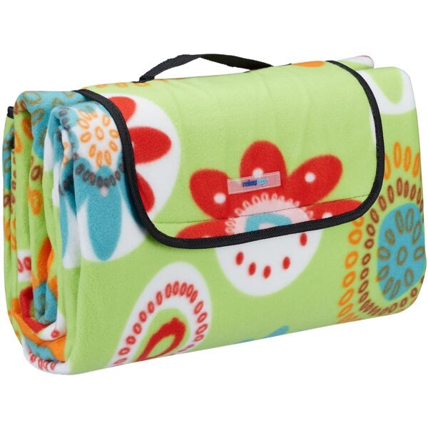 relaxdays Picknickdecke XXL 200 x 200 cm grün grün