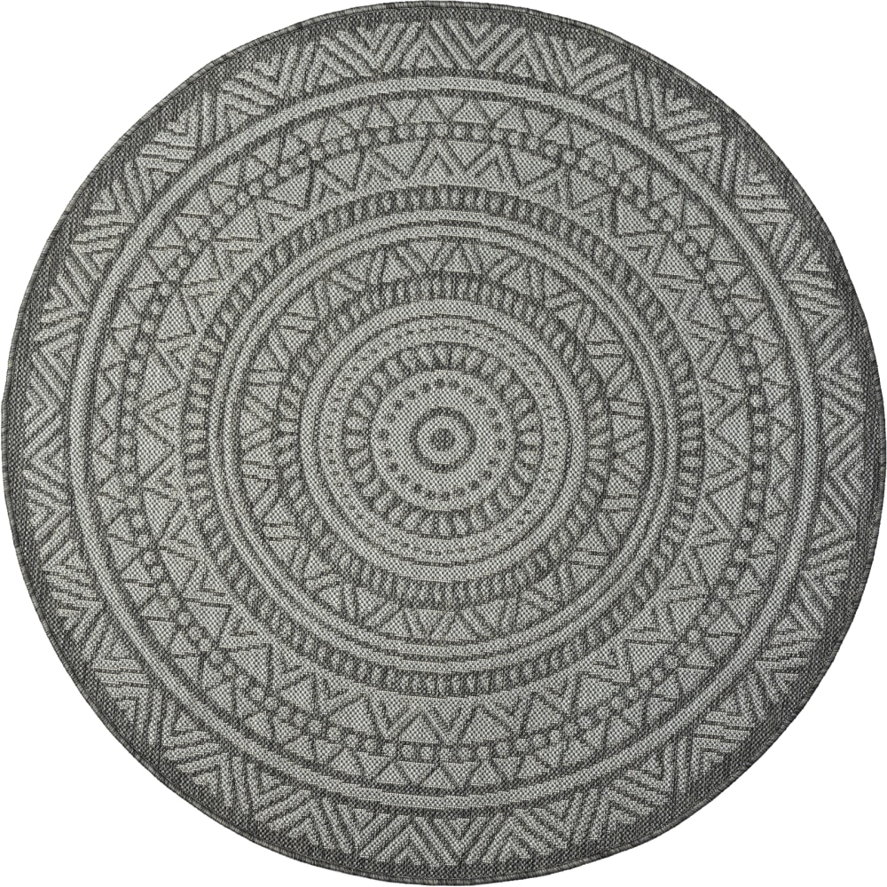 Tappeto resistente interni esterni, antracite, 160 cm rotondo