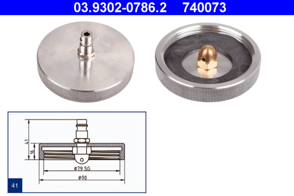 ATE Entlüfterstutzen 03.9302-0786.2 Image