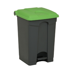 cookmax Treteimer 45 l rechteckig grau / grün 398 x 410 x 600 mm Image