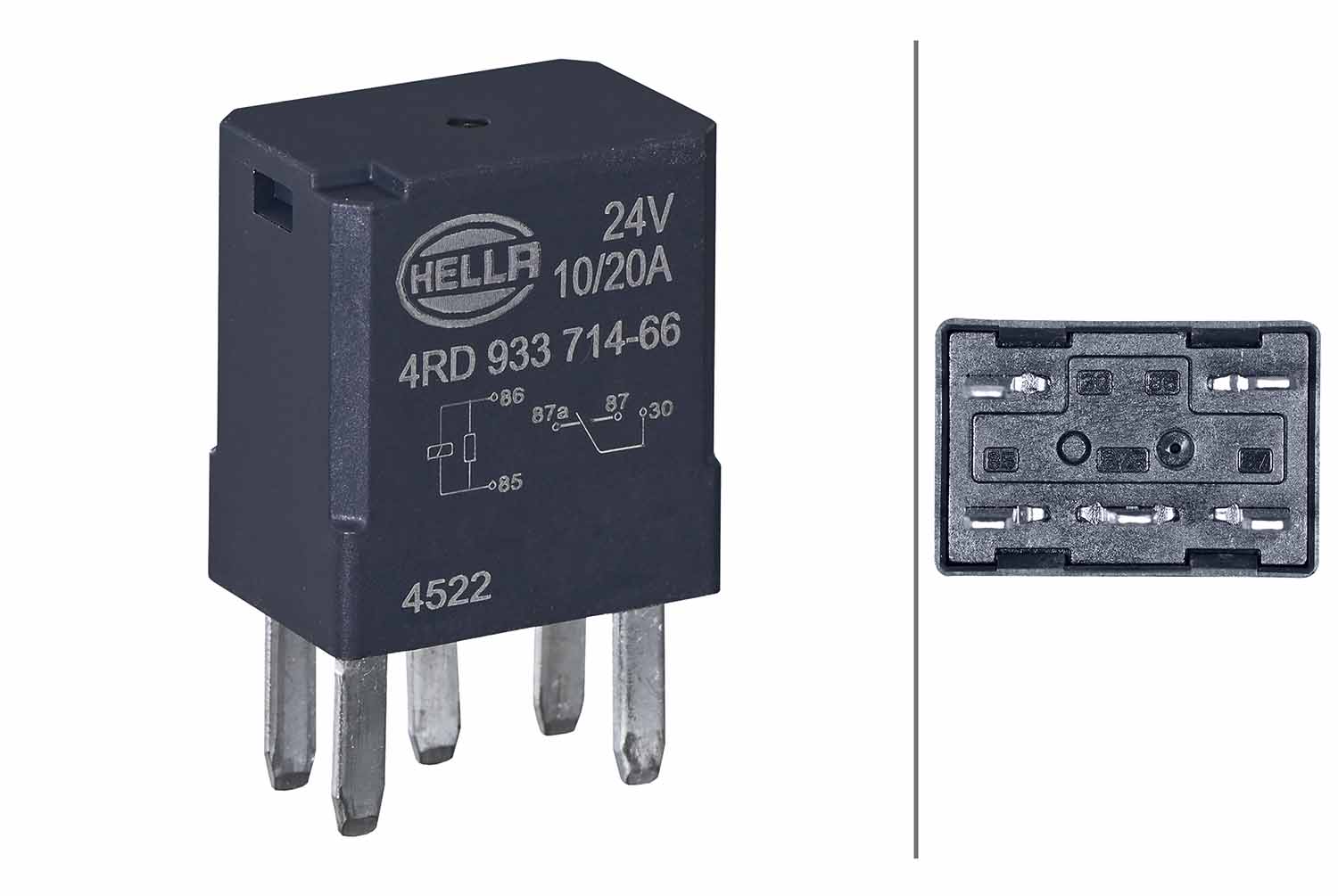 HELLA Relais, Arbeitsstrom 24V 4RD 933 714-661 Image