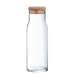 Karaffe 1L Funambule - Luminarc - aus Glas mit Korkverschluss