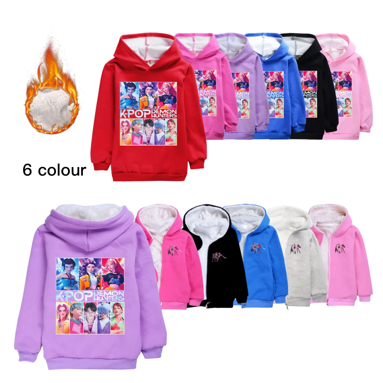 KPop Demon Hunters Huntrix vêtements enfants manteaux d