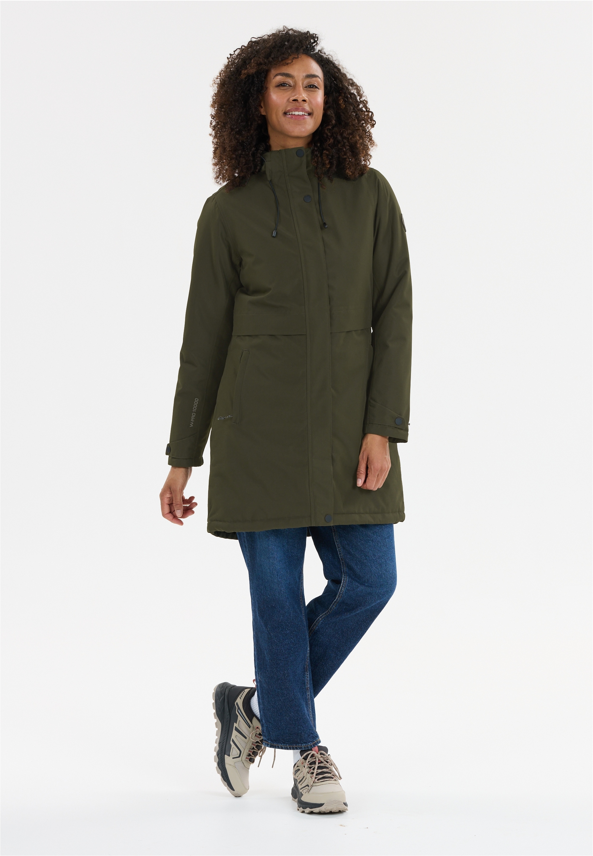 Outdoorjacke WHISTLER "Mullie V2", Damen, Gr. 38, dunkelgrün, 100% Polyester, unifarben, normal, ohne Ausschnitt, Jacken, mit wasserdichter Membran Image