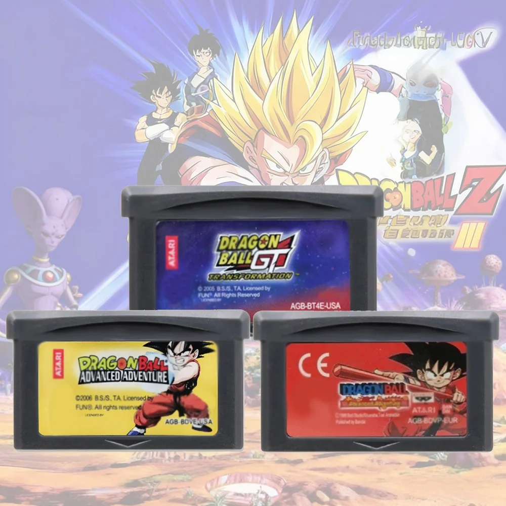Cartouche de jeu GBA 32 bits, carte de Console de jeu vidéo, série Dragon Ball, aventure avancée, guerriers supersoniques, Fury de Buu