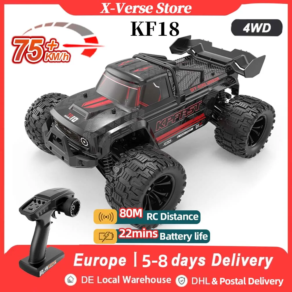 1/14 Rc dérive voiture 2.4G 75 km/h vitesse dérive rallye camion Hyper Go sans brosse 4WD tout-terrain 3S RC voitures pour adultes pour enfants jouets