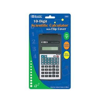 Wholesale 48 pieces of Bazic 10 Digit Scientific Calculator w/ Flip Cover