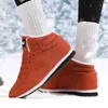 Winter Frauen Stiefel Casual Warme Stiefeletten Schuhe Turnschuhe 2025, Winter Plüsch Fell Frau Schuhe Komfortable Plattform Schnee Stiefel